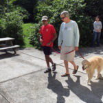 boy walking therapy dog Philadelphia